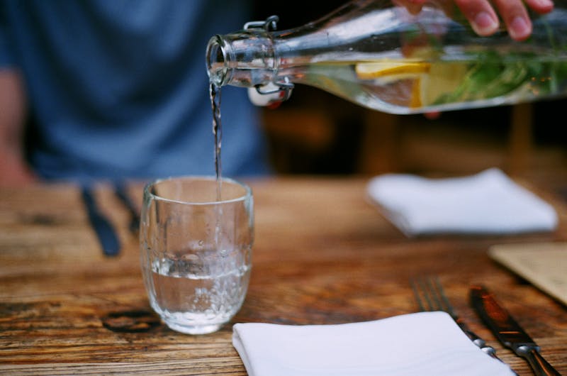 Bottled sparkling water