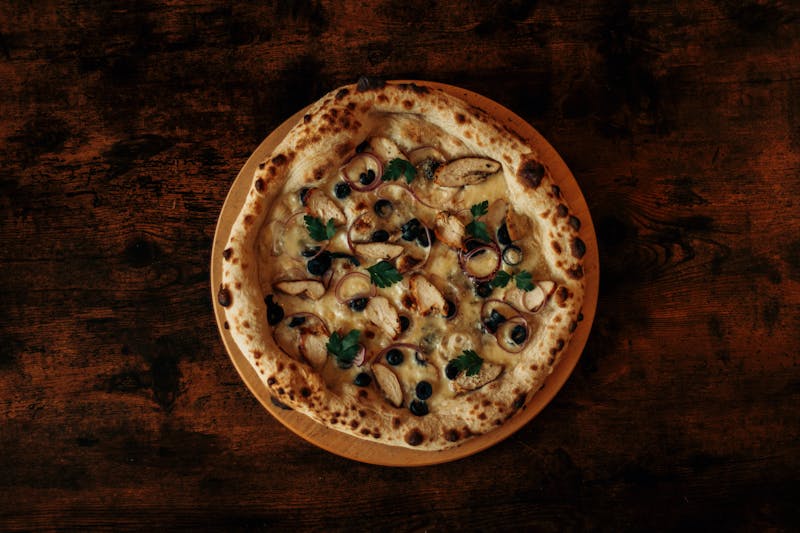 BBQ Chicken pizza with smoky barbecue sauce